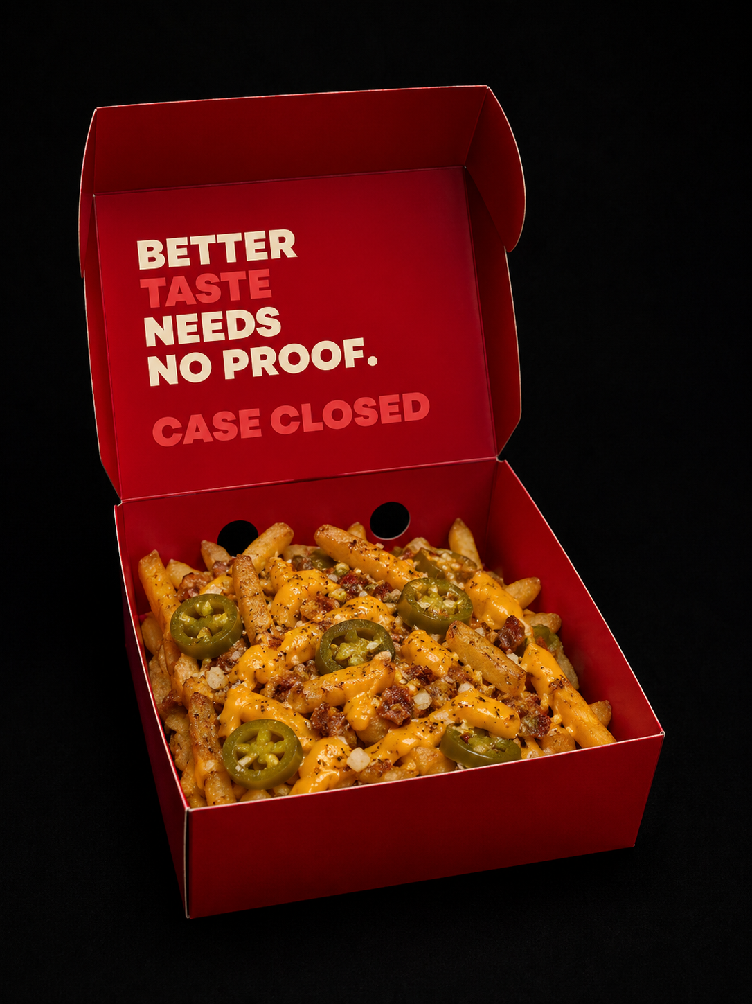 Loaded fries from Case Closed
